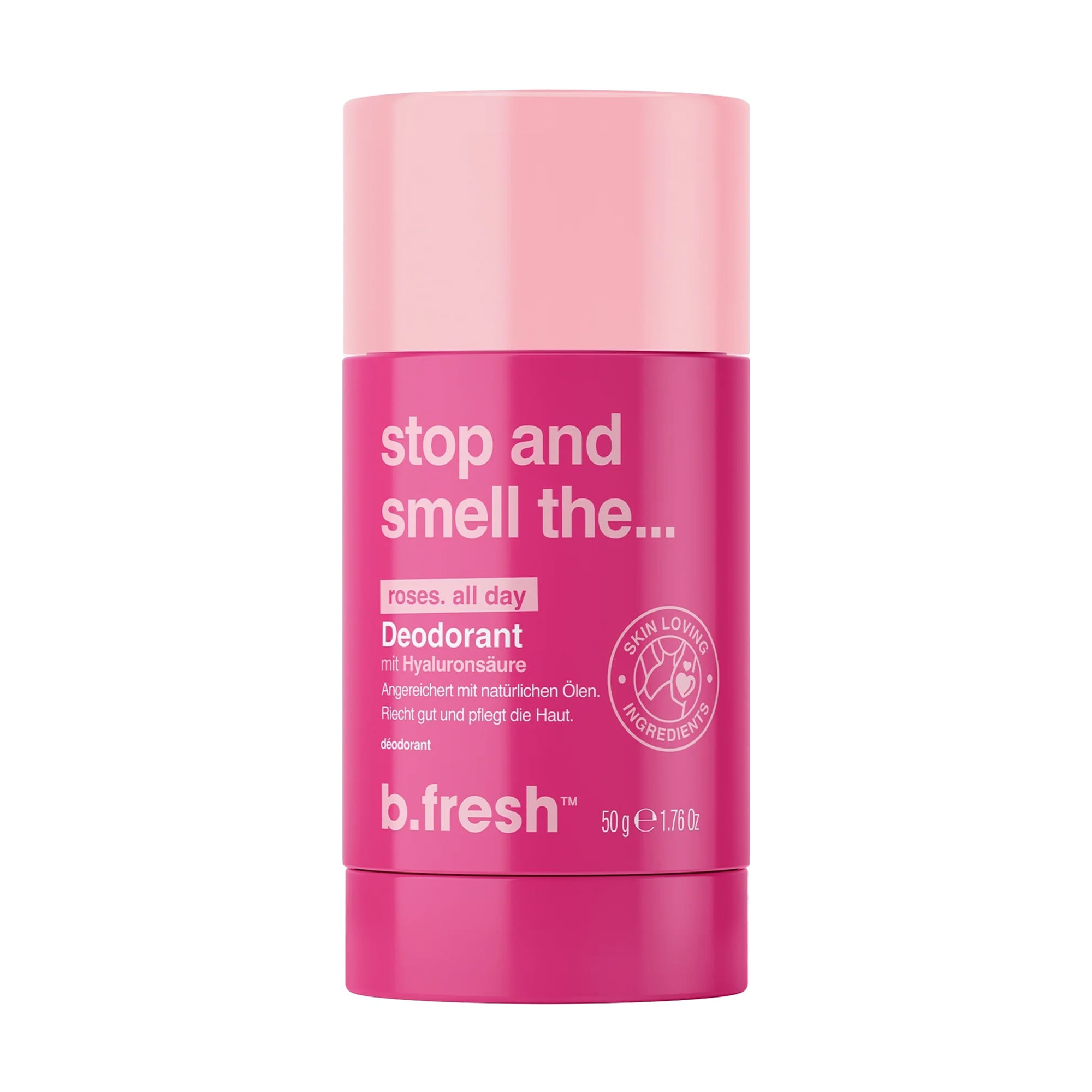 Дезодорант-стік b.fresh Stop And Smell The ... Roses. All Day з гіалуроновою кислотою, 50 г